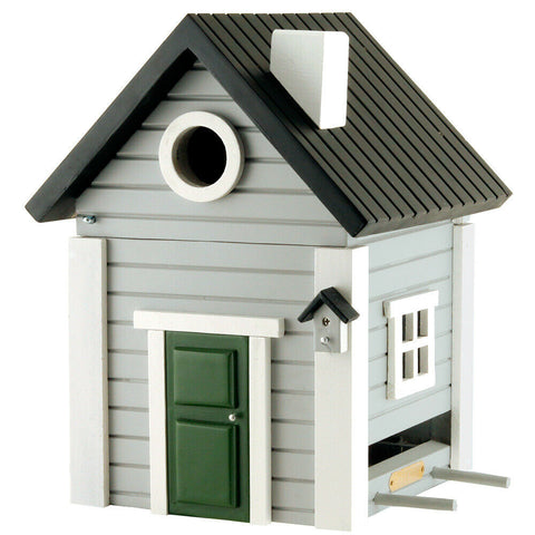 WILDLIFE GARDEN BIRD NESTING BOX - GREY COTTAGE