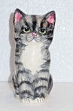 Babbacombe Pottery Figurine Fluffy Grey Tabby Kitten