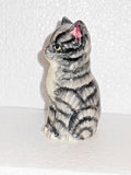 Babbacombe Pottery Figurine Fluffy Grey Tabby Kitten