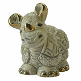 Baby White Rhino Figurine From De Rosa