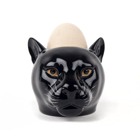 Black Panther Face Egg Cup By Quail Ceramics