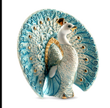 De Rosa White Peacock Figurine