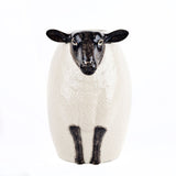 Quail Ceramic Flower Vase Black Faced Sheep