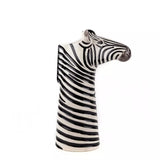 Quail Ceramic Flower Vase Zebra