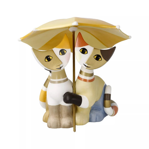 Rosina Wachtmeister Cats Figurine. Amici sotto l'ombrello - Super Brolly