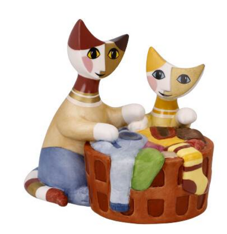 Rosina Wachtmeister Cats Piccoli aiutanti - cats with their laundry