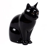 Large Black Cat Flower Vase By Quail Ceramics