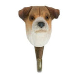 Hand Carved Wooden Jack Russell With Hook By Wildlife Garden