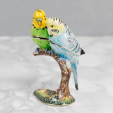 Budgerigar Pair Trinket Box From Juliana Treasured Trinkets