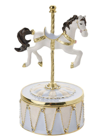 Musical Carousel Horse Trinket Box From Juliana Treasured Trinkets