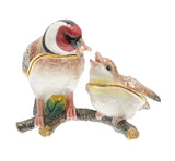Goldfinch Feeding Fledgling Trinket Box From Juliana Treasured Trinkets