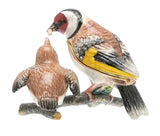 Goldfinch Feeding Fledgling Trinket Box From Juliana Treasured Trinkets