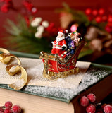Santa On Sleigh Trinket Box From Juliana Treasured Trinkets