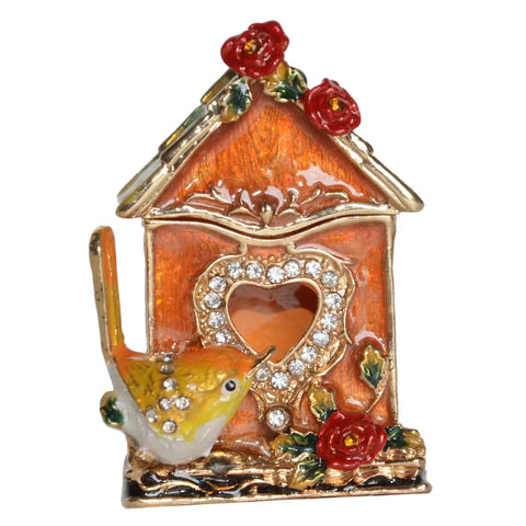 Wren And Bird House Trinket Box From Juliana Treasured Trinkets