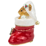 Mouse In Boot Trinket Box By Craycombe