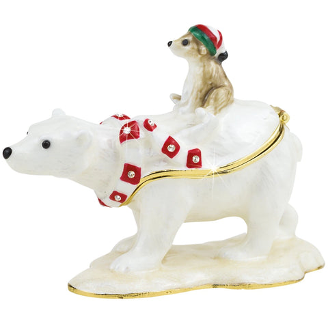 Polar Bear & Cub Trinket Box By Craycombe