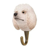 Hand Carved Wooden Poodle With Hook By Wildlife Garden