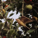 Carved Wooden Figure of a Skylark in Flight by Wildlife Garden