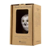 Hand Carved Wooden Snowy Owl With Hook By Wildlife Garden