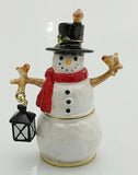 Snowman With Robins Trinket Box by Craycombe