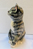 Babbacombe Pottery Grey Kitten with Paw Raised