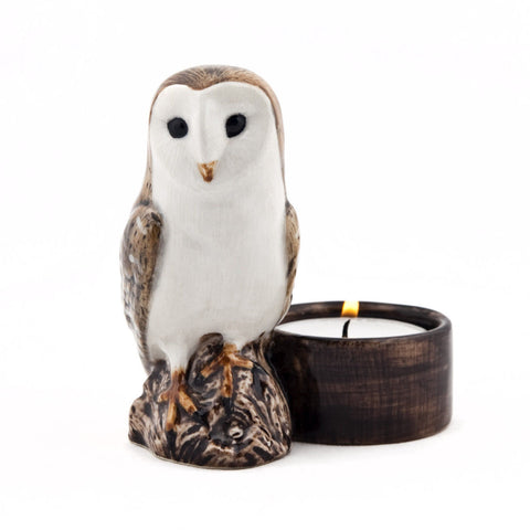 Quail Ceramics: T- Lite Holder: Barn Owl