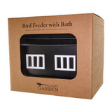 Wildlife Garden Bird Feeding Box with Bird Bath