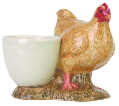 Quail Ceramics: Egg Cup With Buff Orpington Hen