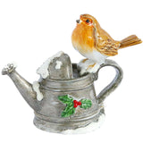 Robin On Mini Watering Can Trinket Box by Craycombe