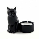 Quail Ceramics: T- Lite Holder: Cat Lucky