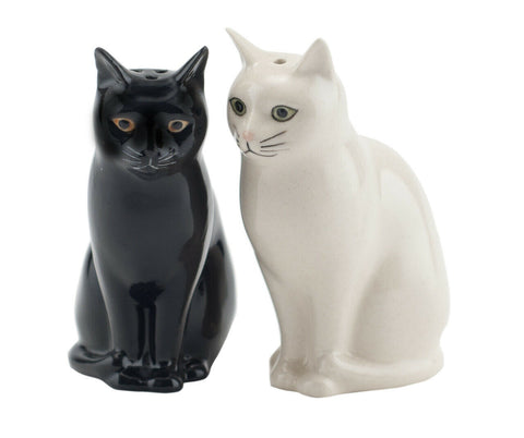 Quail Ceramics Salt & Pepper Pots: Cats "Daisy and Lucky"