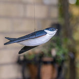 Widlife Garden DecoBird  Carved Wooden Figure of a House Martin in Flight