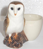 Quail Ceramics: Egg Cup With Barn Owl