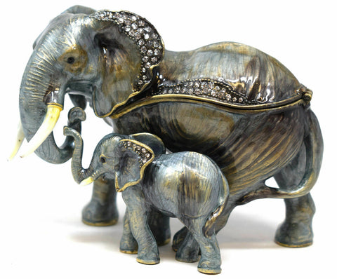 Juliana Trinket Box. Treasured Trinkets Elephant & Calf
