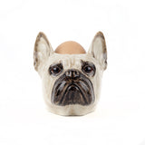 Quail Ceramics: Face Egg Cup: French Bull Dog - Fawn