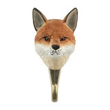 Wildlife Garden Hand Carved Fox Hook: