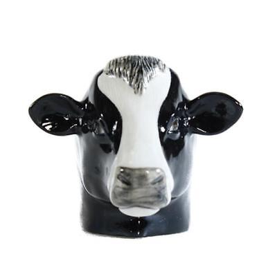 Quail Ceramics: Face Egg Cup: Friesian Cow