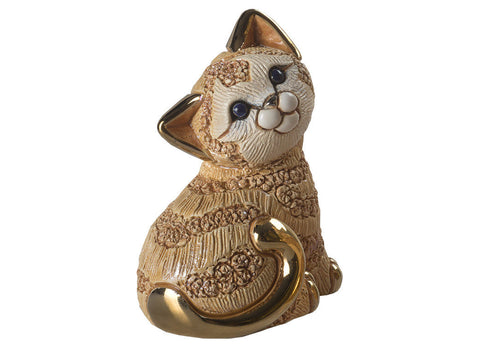De Rosa: Rinconada Figurine: Ginger Kitten Sitting