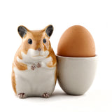 Quail Ceramic: Egg Cup With Hamster