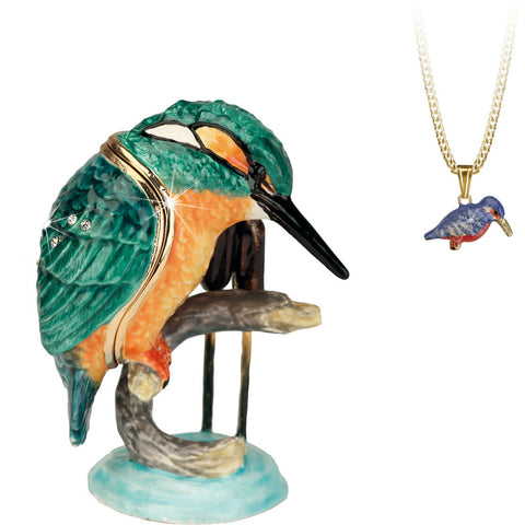 Arora Design Trinket Box Hidden Secrets Kingfisher