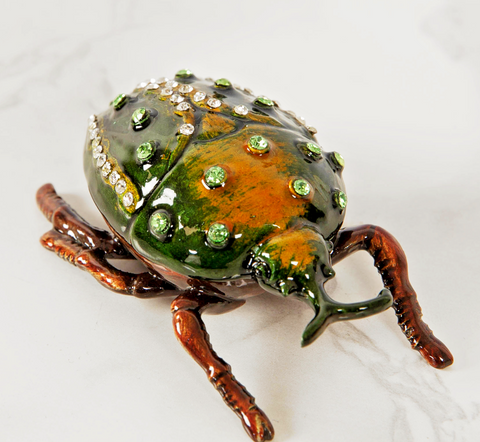 Juliana Trinket Box Treasured Trinkets Colourful Beetle