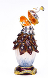 Juliana Trinket Box Treasured Trinkets Peacock on Vase