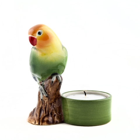 Quail Ceramics: T- Lite Holder: Love Bird