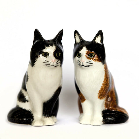 Quail Ceramics: Salt & Pepper Pots; Cats: "Oliver & Poppet"