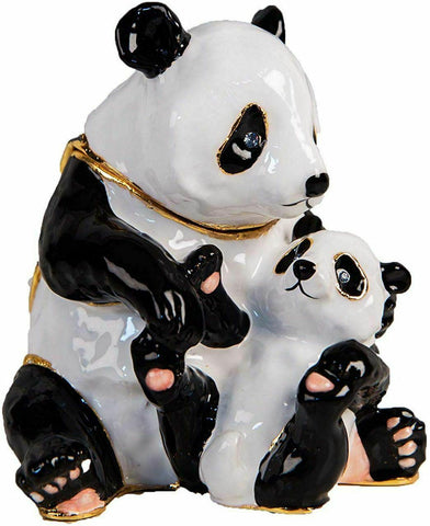 Juliana: Trinket Box: Treasured Trinkets: Panda; Mother & Baby