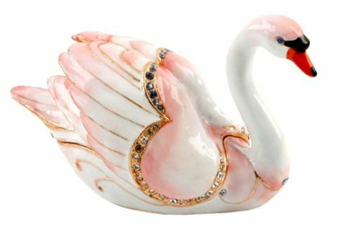 Juliana: Trinket Box: Treasured Trinkets - Pink Swan