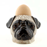 Quail Ceramics: Face Egg Cup: Pug - Fawn