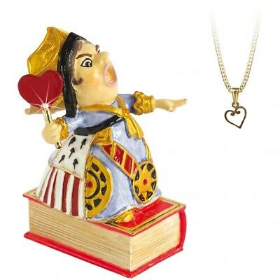 Arora Design Trinket Box Hidden Treasures Alice In Wonderland Queen of Hearts