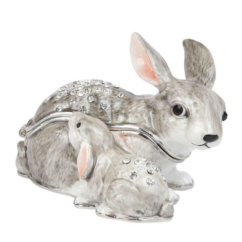 Juliana: Trinket Box: Treasured Trinkets: Rabbit & Baby