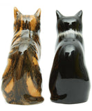 Quail Ceramics: Salt & Pepper Pots: Cats: "Rueben & Sparkie"